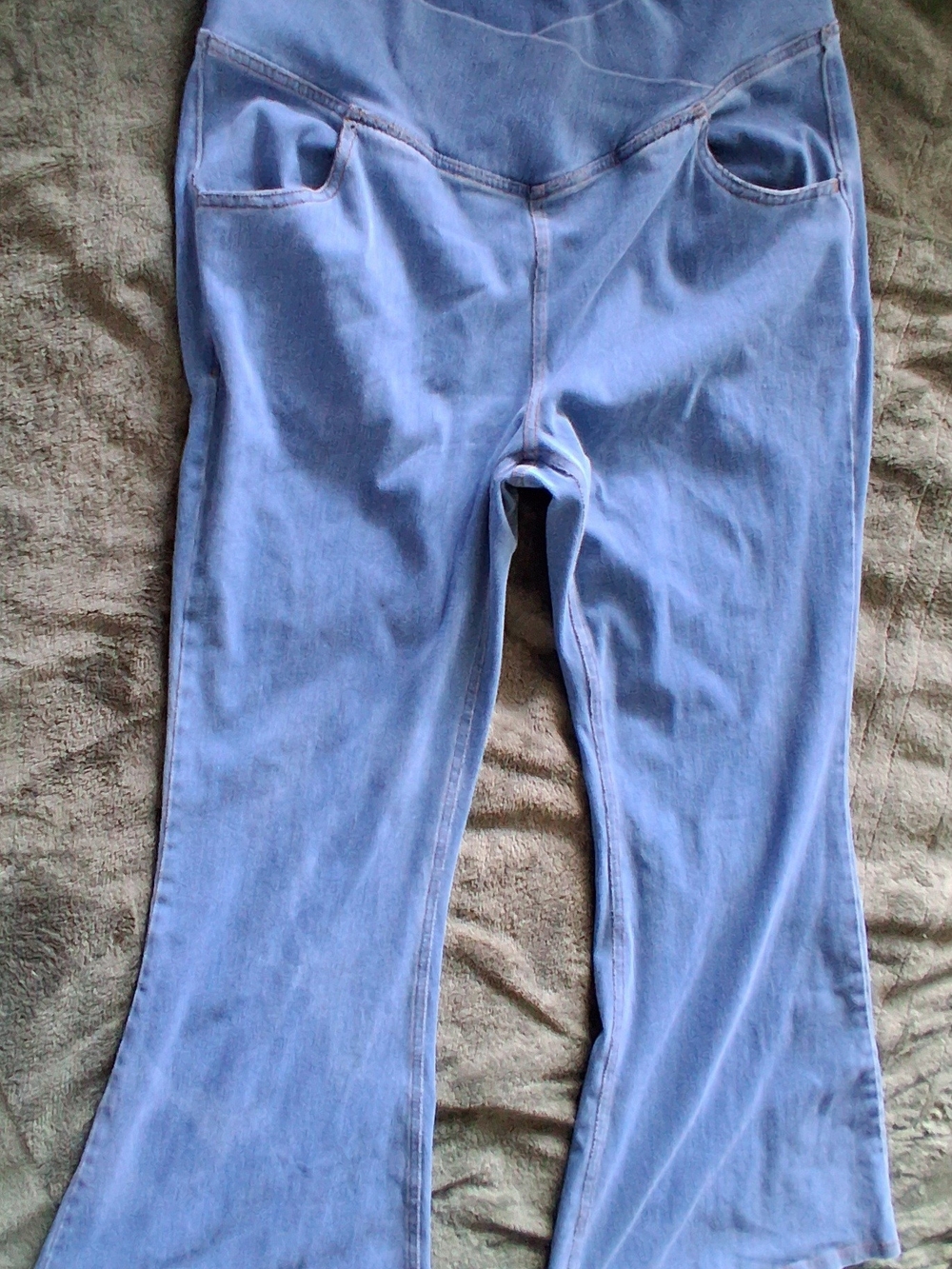 HALARA Light Blue Stretch Flare Jeans